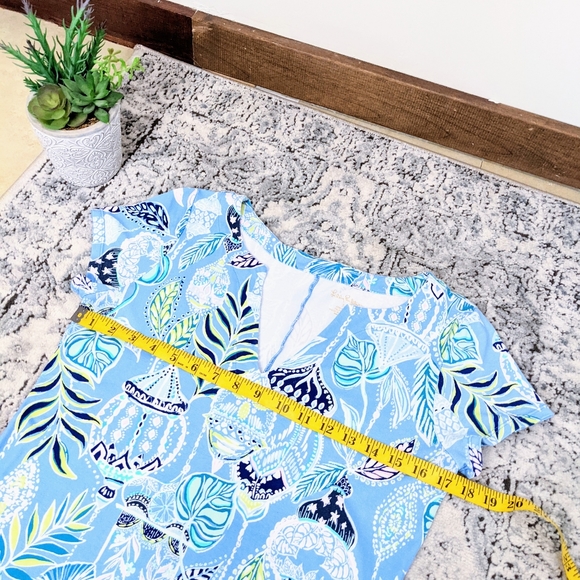 Lilly Pulitzer UPF 50+ SOPHILETTA DRESS Blue Peri Lapis Lanterns - Picture 8 of 12